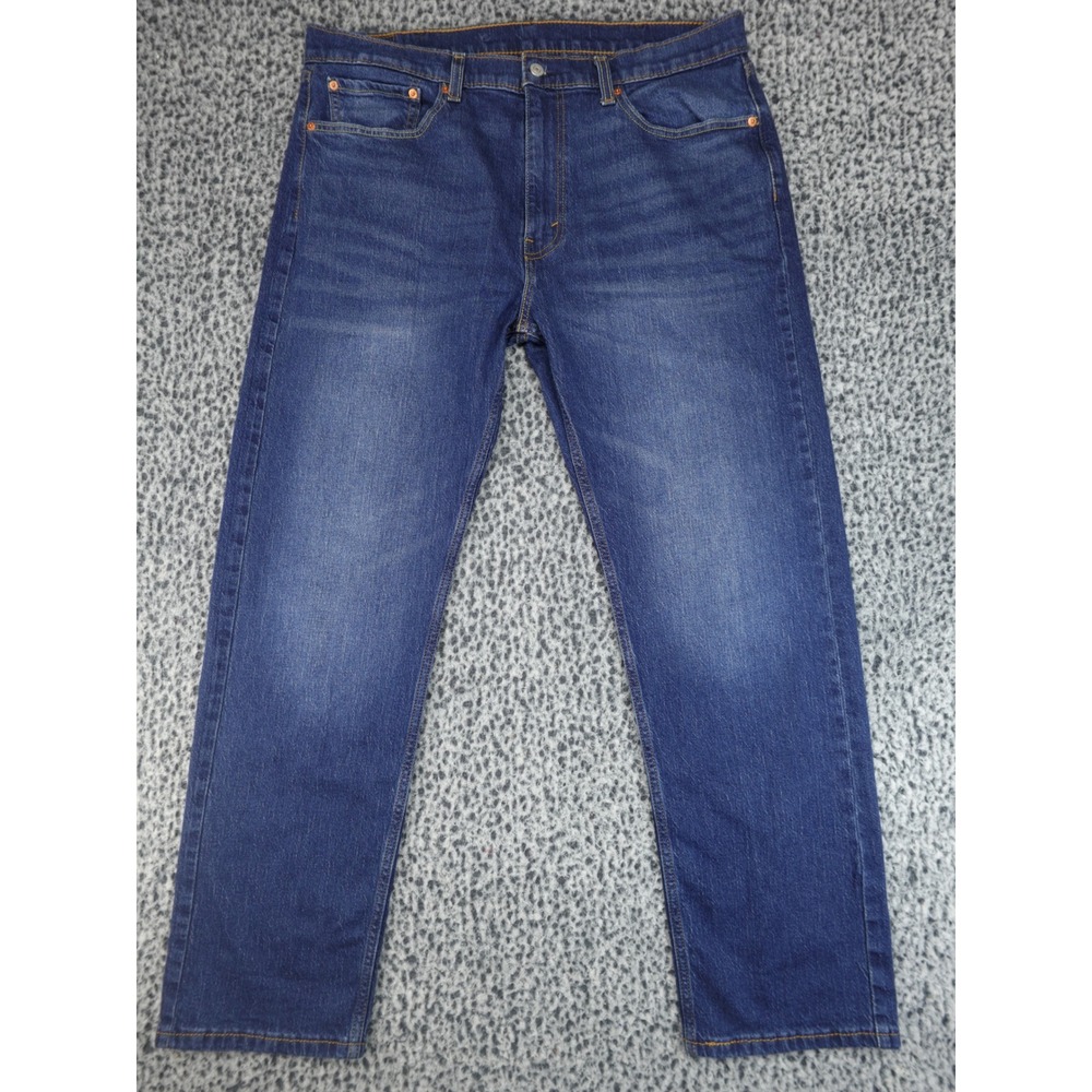 Levi's 505 Regular Fit Jeans Mens 38x32 Blue Good Medium Wash Straight Leg Denim